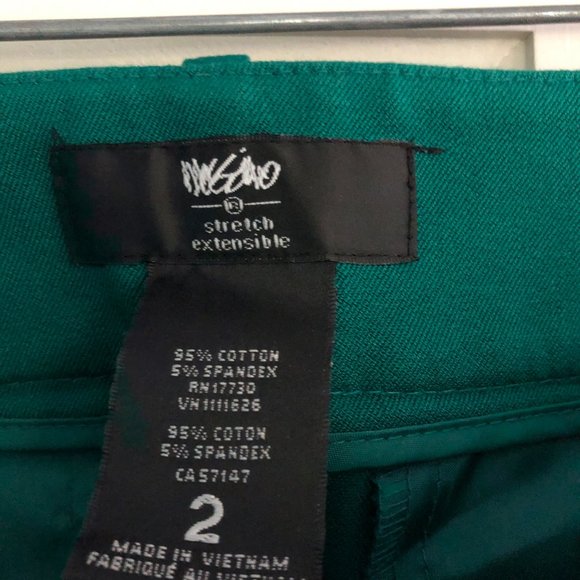 Stretch // Extensible Emerald Green Ankle Pants - Picture 3 of 4